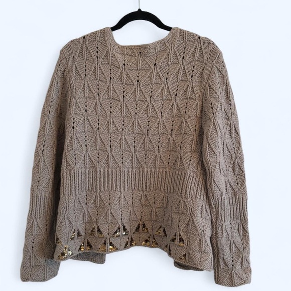 Dries Van Noten Knit Sequin Detail Cardigan Medium - Picture 3 of 4